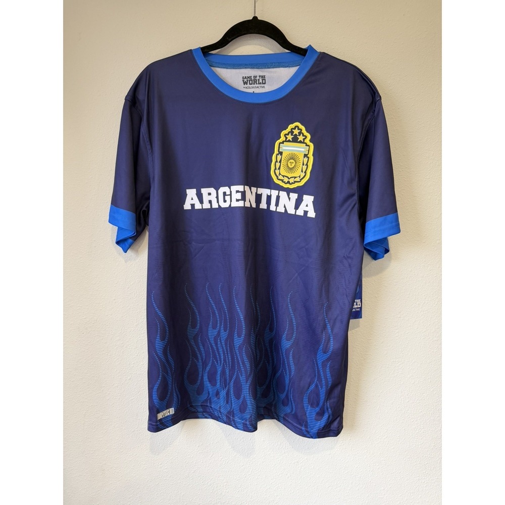 Argentina Soccer Jersey Game Of The World By Xcelsiusactive BNWT Adult Size L